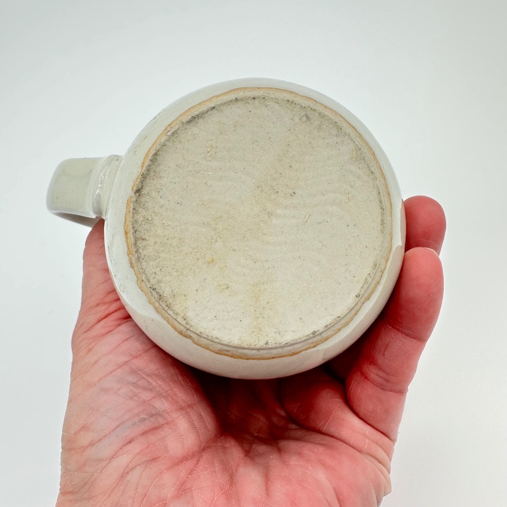 Vintage Otagiri Style Stoneware Mug Hummingbird Floral Cream Hand Painted Boho - Picture 10 of 12